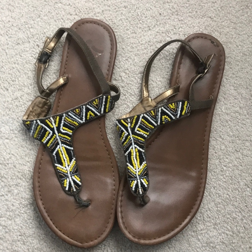 Beaded sandals